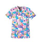 Patchwork Kitty - Hellow Kitty V-neck Tunic
